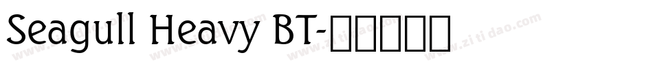 Seagull Heavy BT字体转换